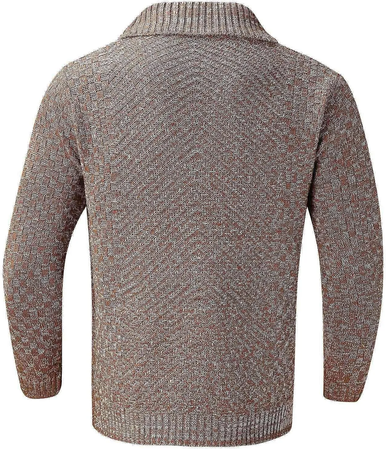 Shawl Collar Cardigan Sweater for Men's Warm Knit Button Down Coats Hipster Simple Versatile Overcoat Utility Sweater