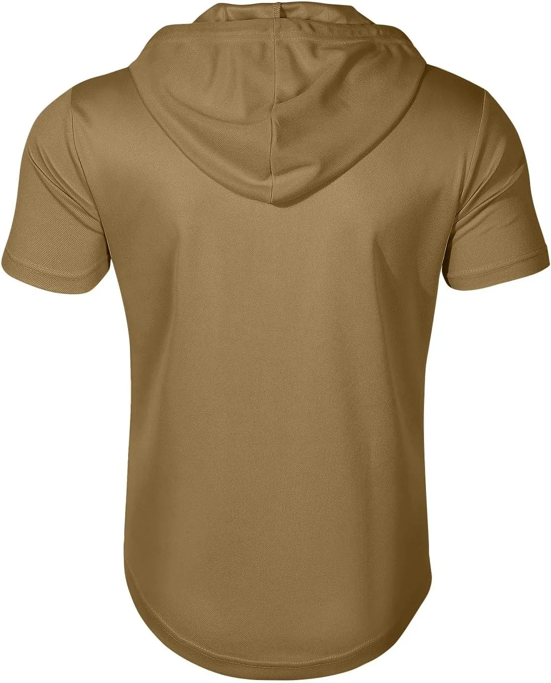 Short Sleeve Hoodies for Men Quarter Zip Summer Gym Workout Athletic Work Hooded T-Shirts with Multi-Pockets