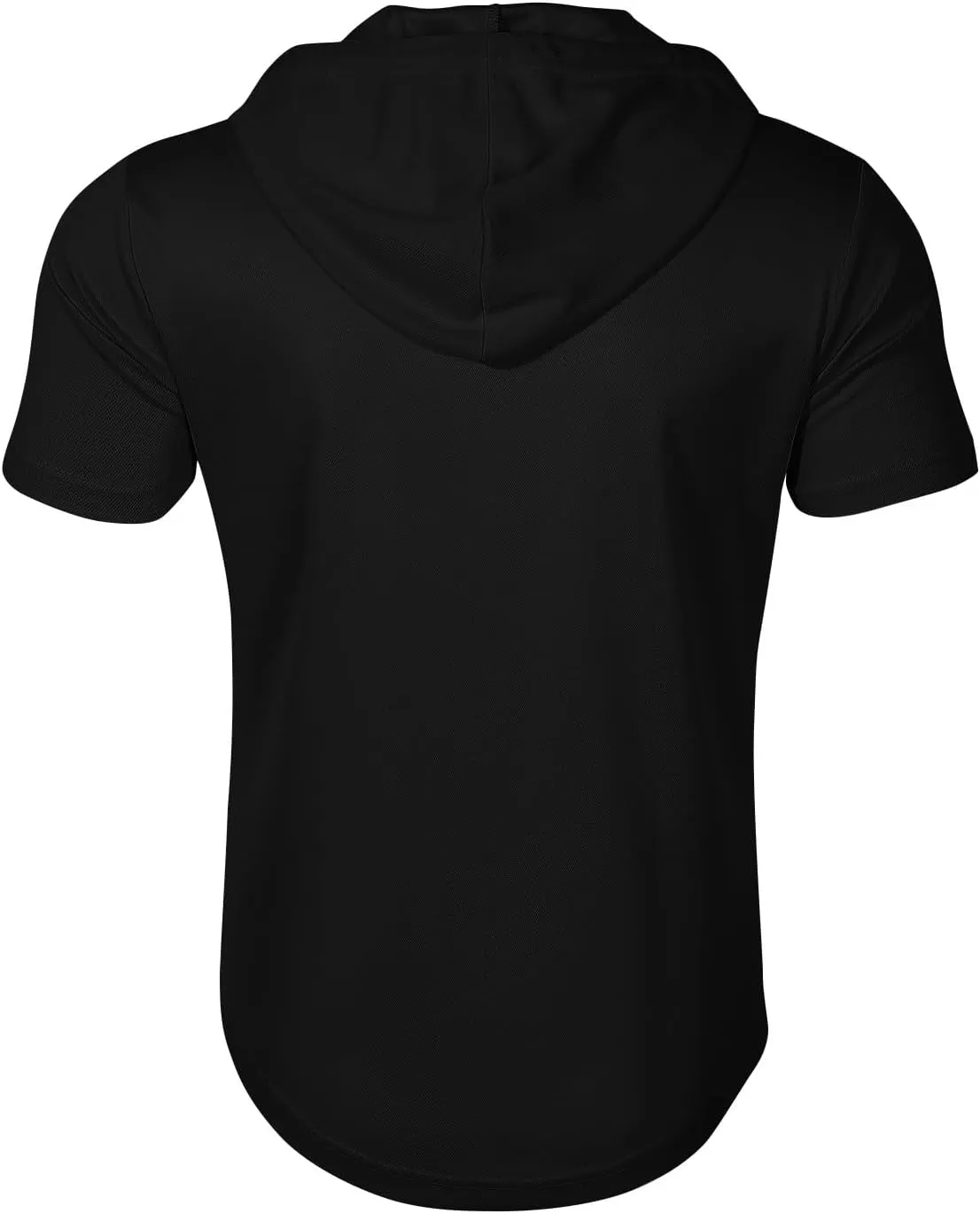 Short Sleeve Hoodies for Men Quarter Zip Summer Gym Workout Athletic Work Hooded T-Shirts with Multi-Pockets