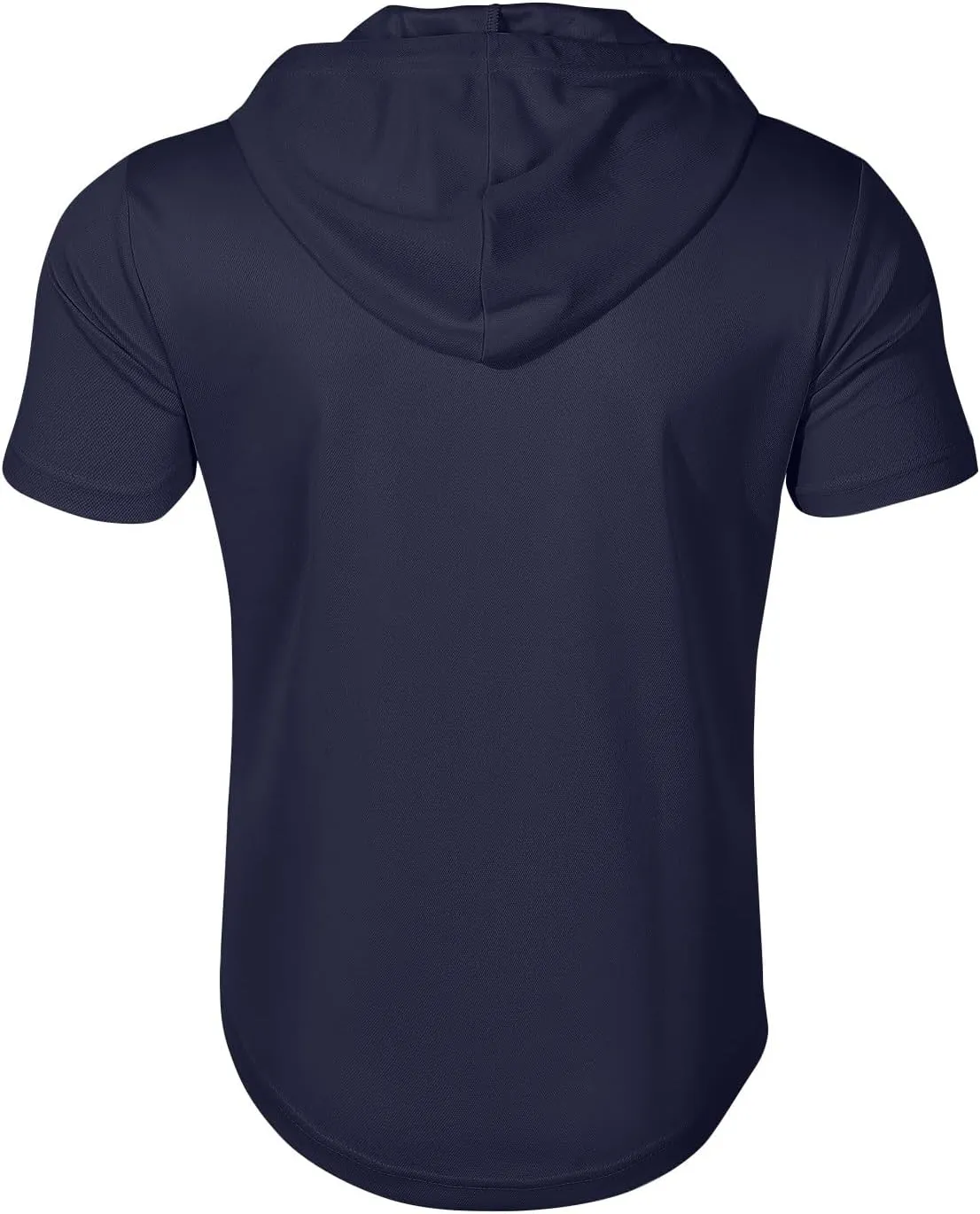 Short Sleeve Hoodies for Men Quarter Zip Summer Gym Workout Athletic Work Hooded T-Shirts with Multi-Pockets