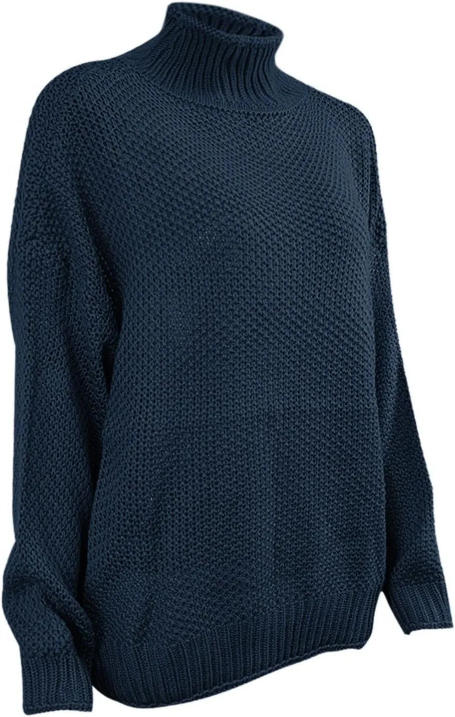 Sweaters for Women Turtleneck Fall Winter Chunky Knit Casual Oversized Batwing Sleeve Retro Trendy Pullover Top 2024