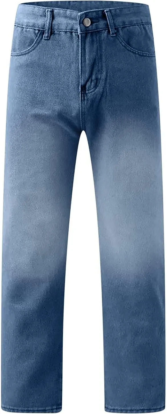 Sweatpant Jeans Women Low Rise Baggy Denim Pants with Pockets Loose Casual Vintage Boyfriend Wide Leg Barrel Jeans