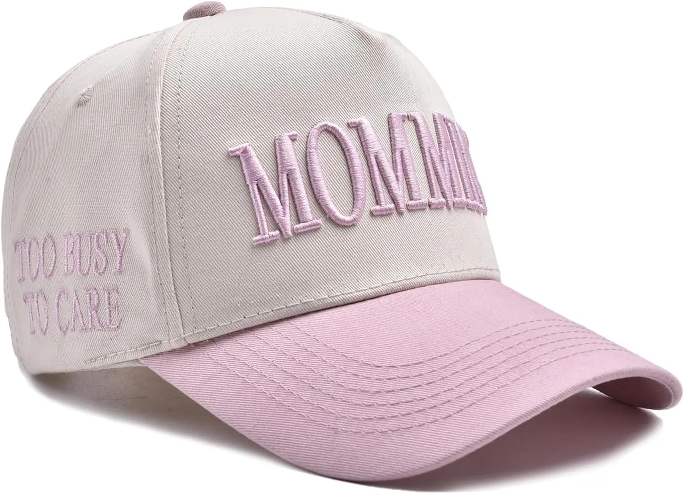 Trucker Hat for Women Men Embroidery Mommin Two Tone Adjustable Baseball Cap Hat Trendy Vintage Snapback Hat