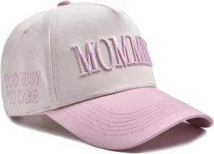 Trucker Hat for Women Men Embroidery Mommin Two Tone Adjustable Baseball Cap Hat Trendy Vintage Snapback Hat