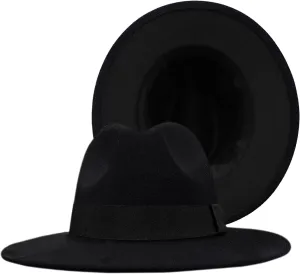Two Tone Fedora Hats for Men and Women Wide Brim Fedora Hats Rancher Hat Panama Hat