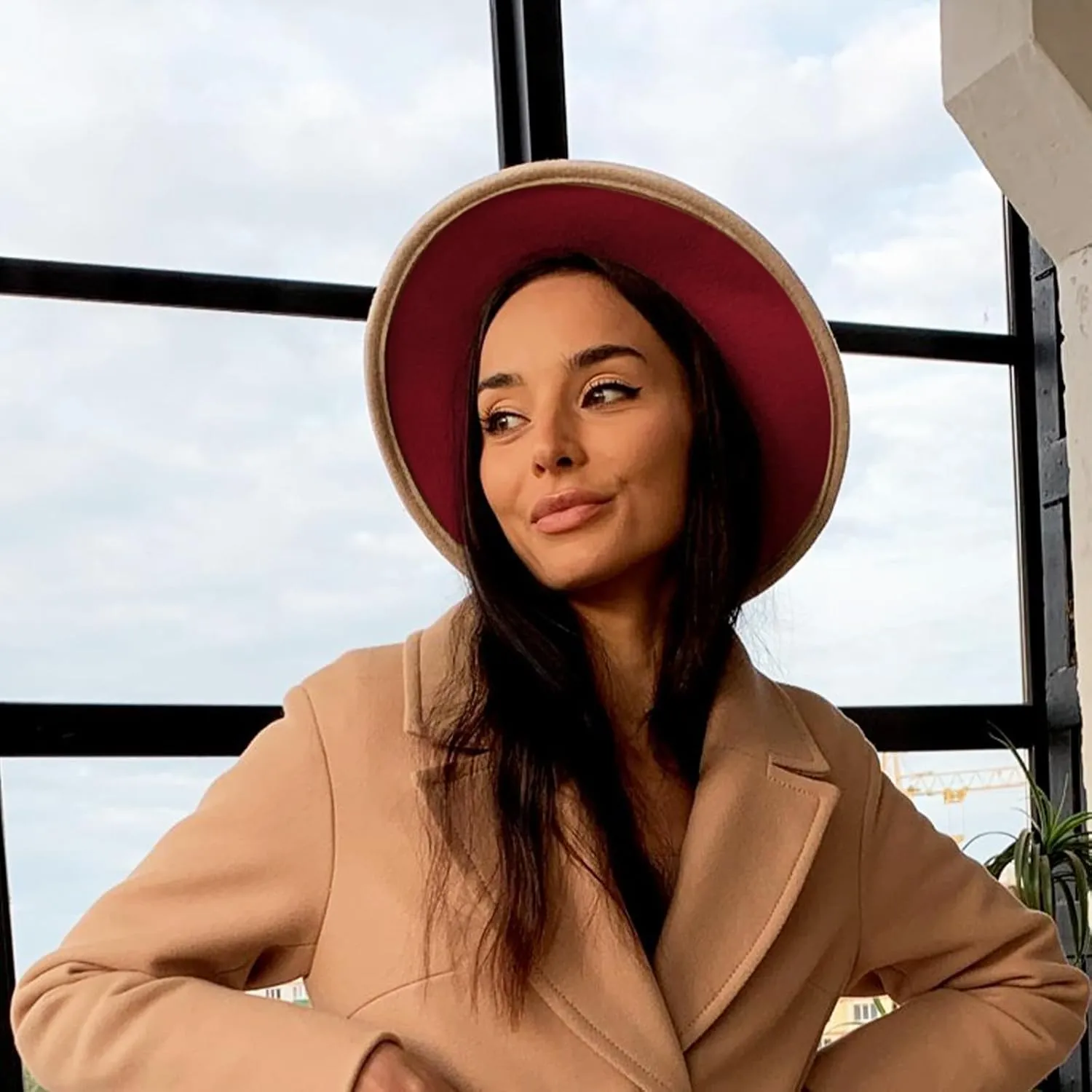 Two Tone Fedora Hats for Men and Women Wide Brim Fedora Hats Rancher Hat Panama Hat