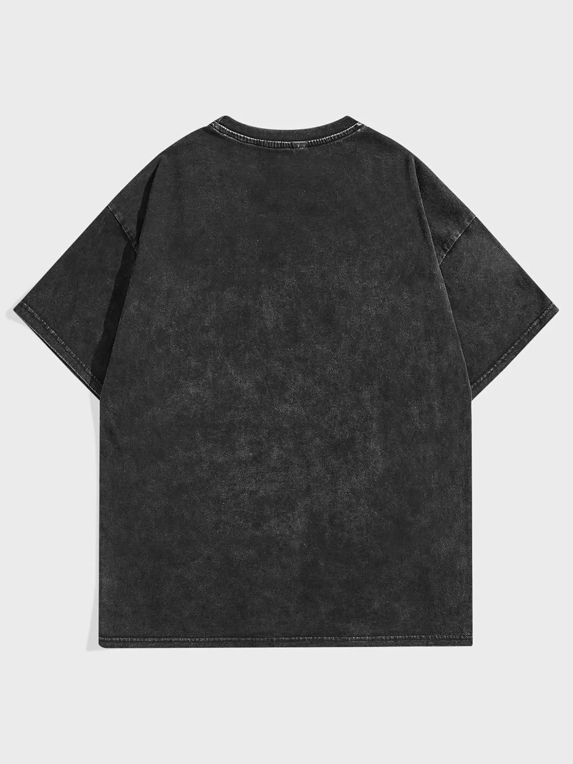 Verdusa Men's Letter Graphic Drop Shoulder T Shirts Casual Round Neck Tee Top