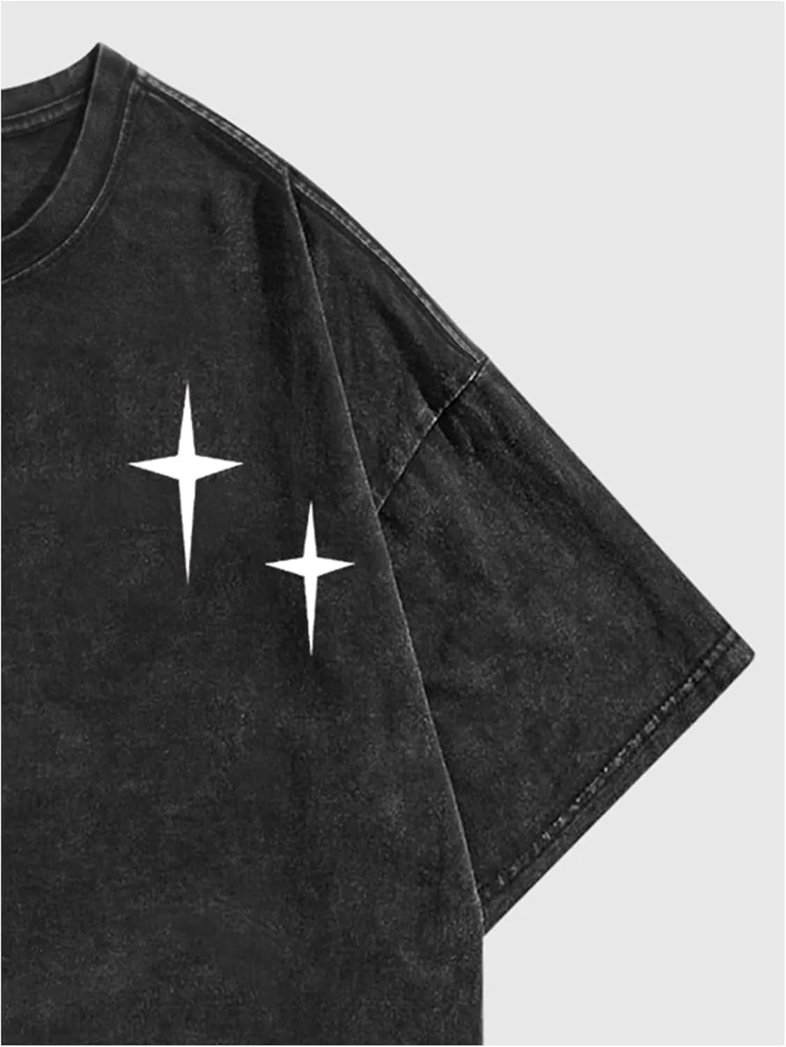Verdusa Men's Letter Graphic Drop Shoulder T Shirts Casual Round Neck Tee Top