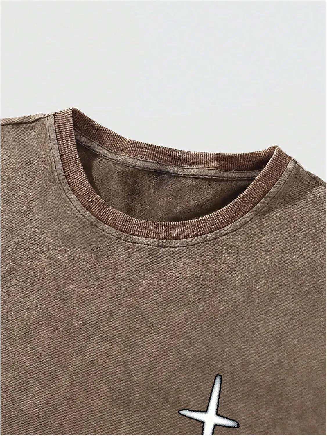 Verdusa Men's Letter Graphic Drop Shoulder T Shirts Casual Round Neck Tee Top