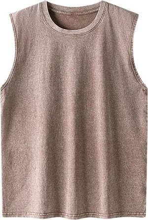 Vintage Oversized Tank Tops for Men Streetwear Vintage Sleeveless Crewneck T Shirts Summer Casual Harakuju Blouses