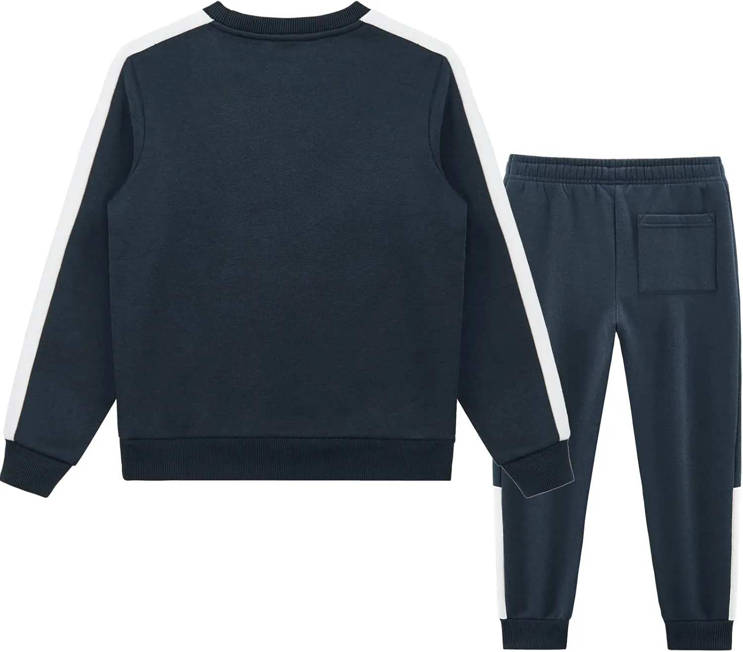 W JIANWANG Boys' Activewear Kids Clothing Sets Full Zip Fleece Brush Tracksuits Active Jackets and Pants 2 Piece 2-8 Years…
