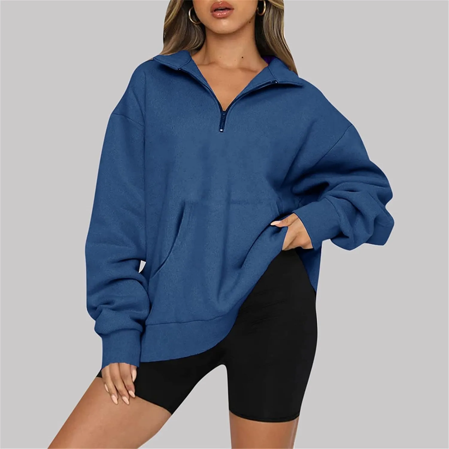 Wangxldd Womens Casual Fit Novelty Sweatshirts Long Sleeve Tie Plus Size Hoodies Tunic Blouse Shirt To Wear with Leggings