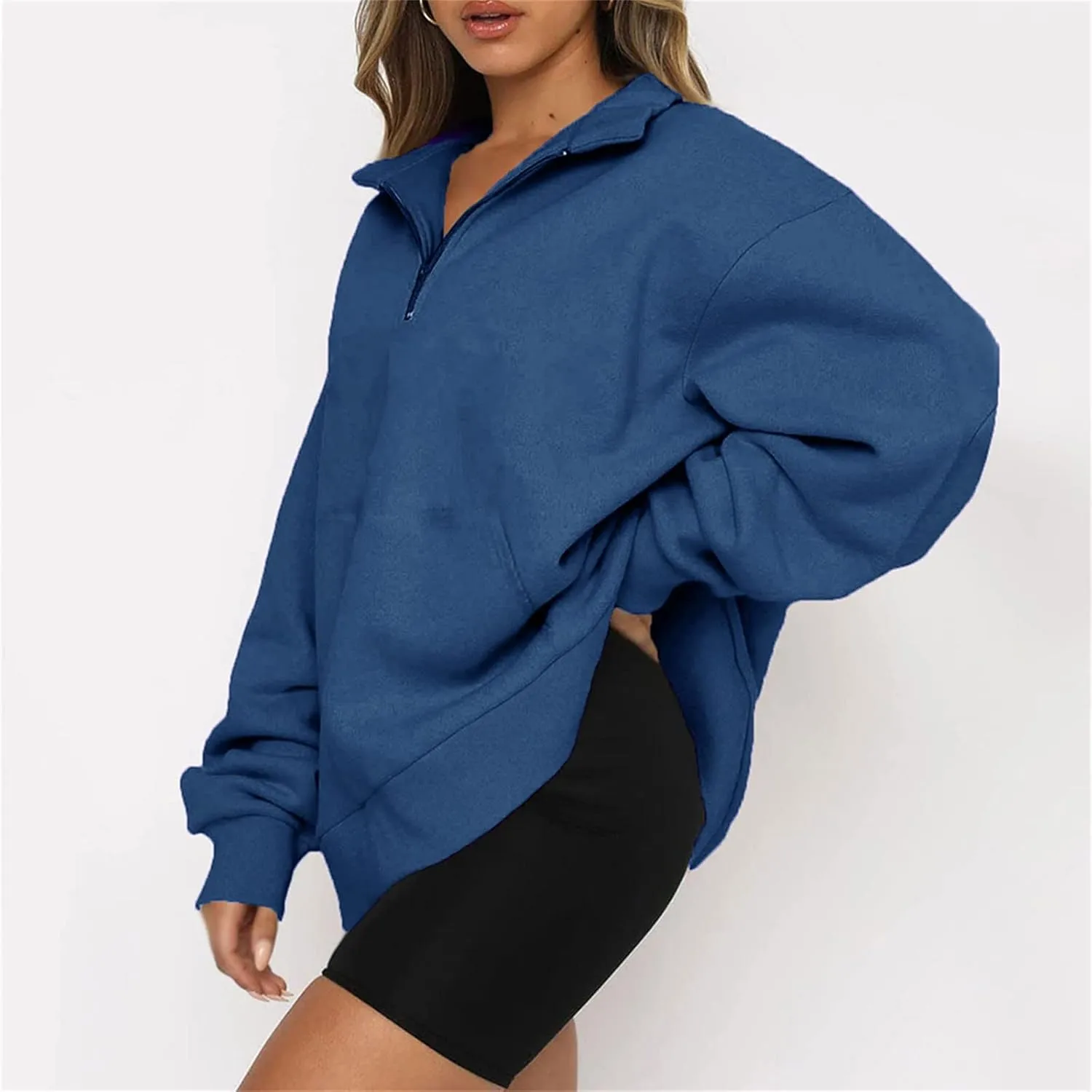 Wangxldd Womens Casual Fit Novelty Sweatshirts Long Sleeve Tie Plus Size Hoodies Tunic Blouse Shirt To Wear with Leggings