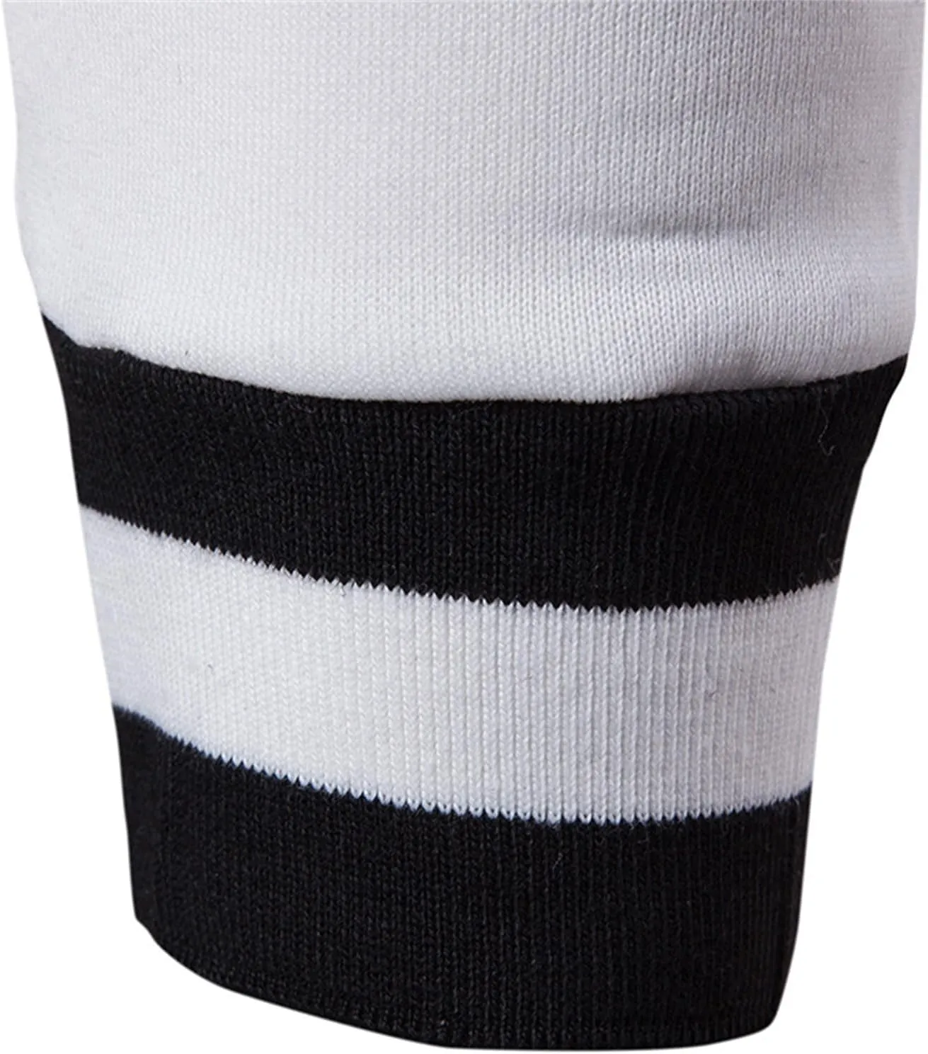 Wankang Men's V Neck Sweatshirt Casual Athletic Jumper Sweater Shirts Fall Long Sleeve Contrast Color Pullover Top for Men