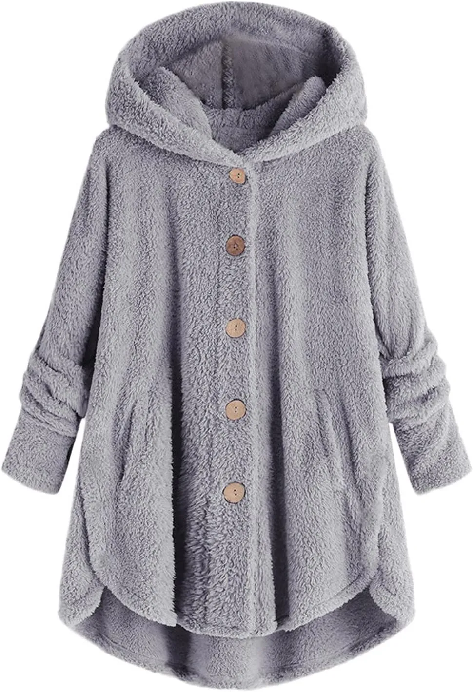 Winter Coats for Women 2024 Fashion Plus Size Sharpa Jackets Button Down Fleece Jackets Fuzzy Warm