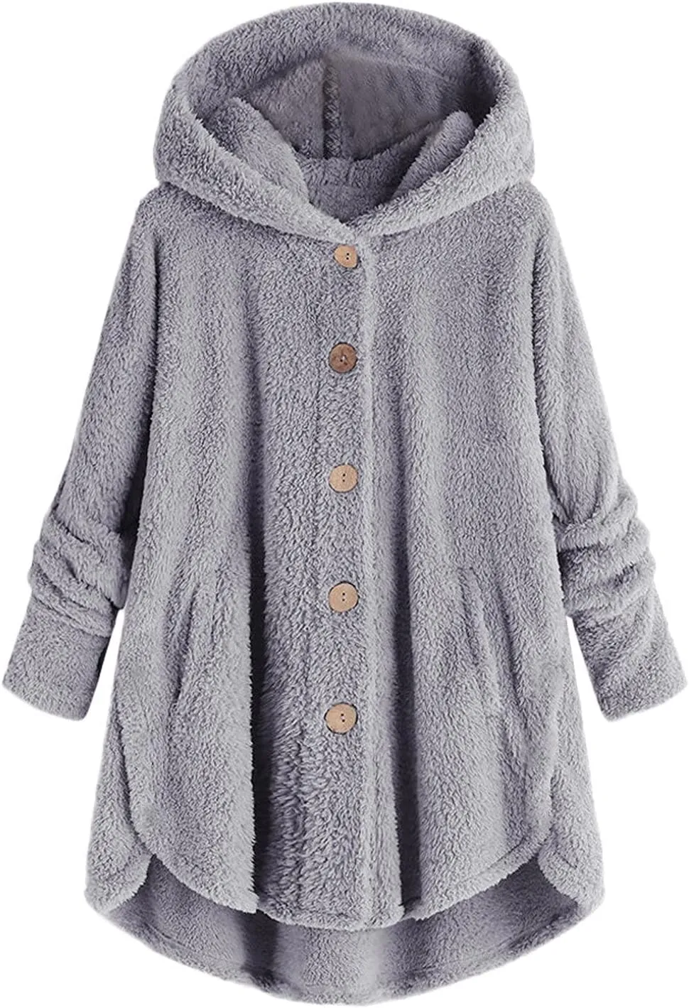 Winter Coats for Women 2024 Fashion Plus Size Sharpa Jackets Button Down Fleece Jackets Fuzzy Warm