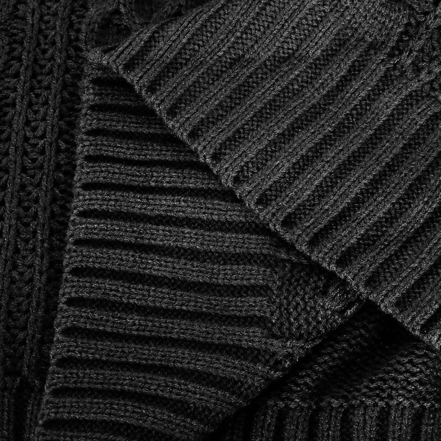 Women Cable Knitted Sweaters 2023 Fall V Neck Chunky Ribbed Sweaters Oversized Pullover Jumper Tops Fashion Outfits