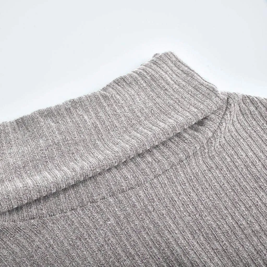 Women Casual Long Sleeve Fall Sweaters Turtleneck Oversized Solid Fashion Comfort Tops
