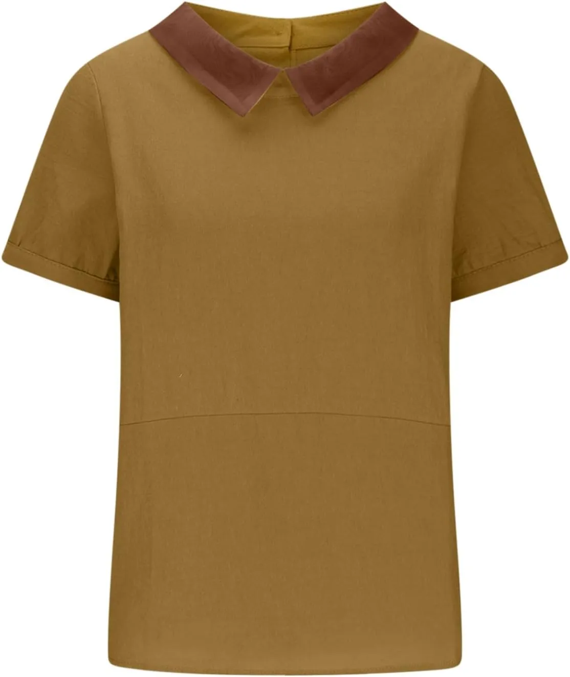 Women Cotton Linen Top Casual Solid Oversized T Shirt Loose Short Sleeve Round Collar Blouse 2025 Boxy Summer Tee
