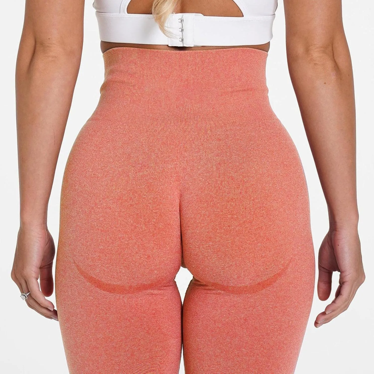 Women High Waist Workout Yoga Pants Gym Smile Contour Seamless Scrunch Butt Lift Leggings Compression Yoga Pant Tights
