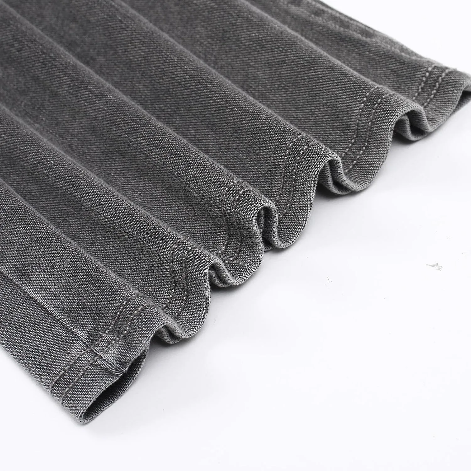 Women Sweatpant Jeans, Sweatpants That Look Like Jeans, High Waisted Stretchy Pull On Wide Leg Denim Pants with Pockets