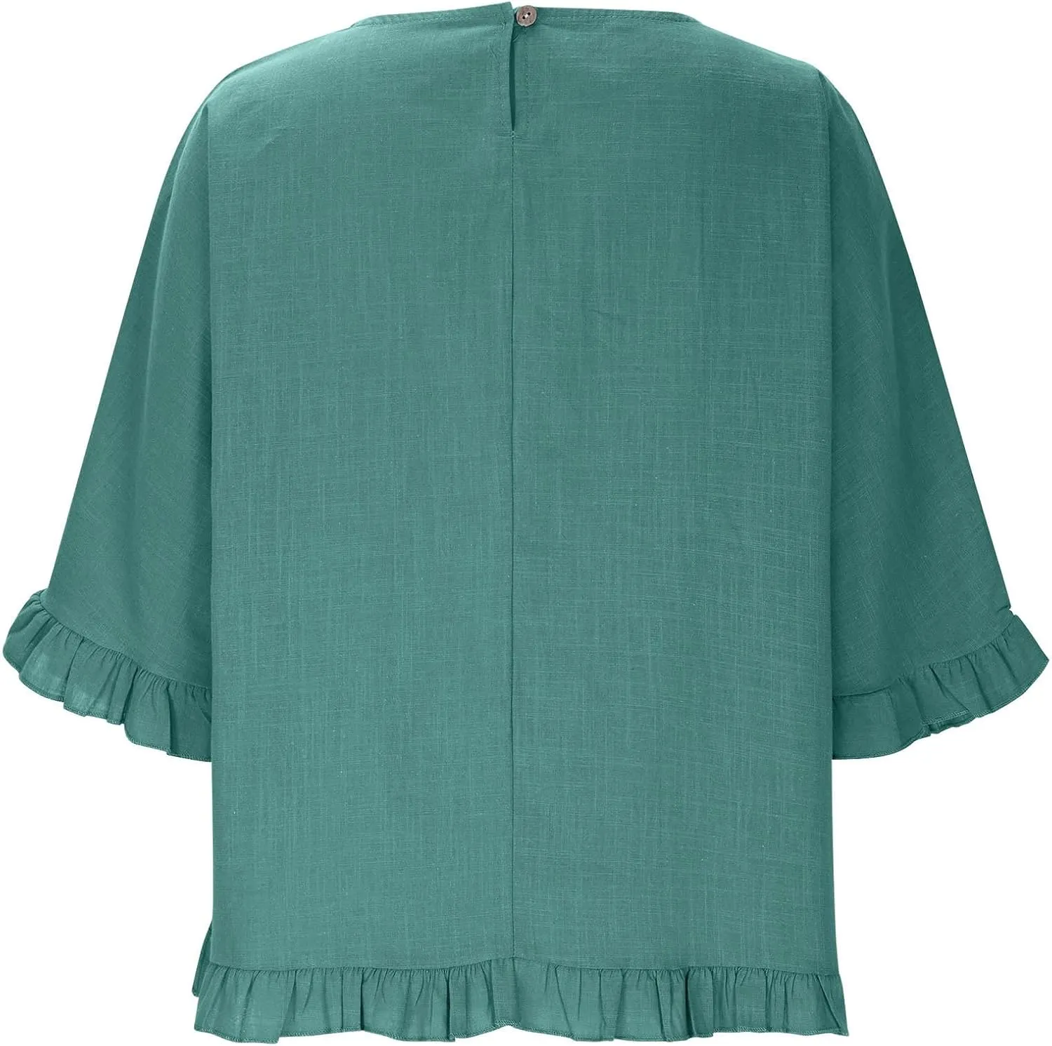 Womens Cotton Linen T Shirts Loose Fit Summer Short Sleeve Round Collar Boxy Tops Comfy Casual Gauze Tops Blouses