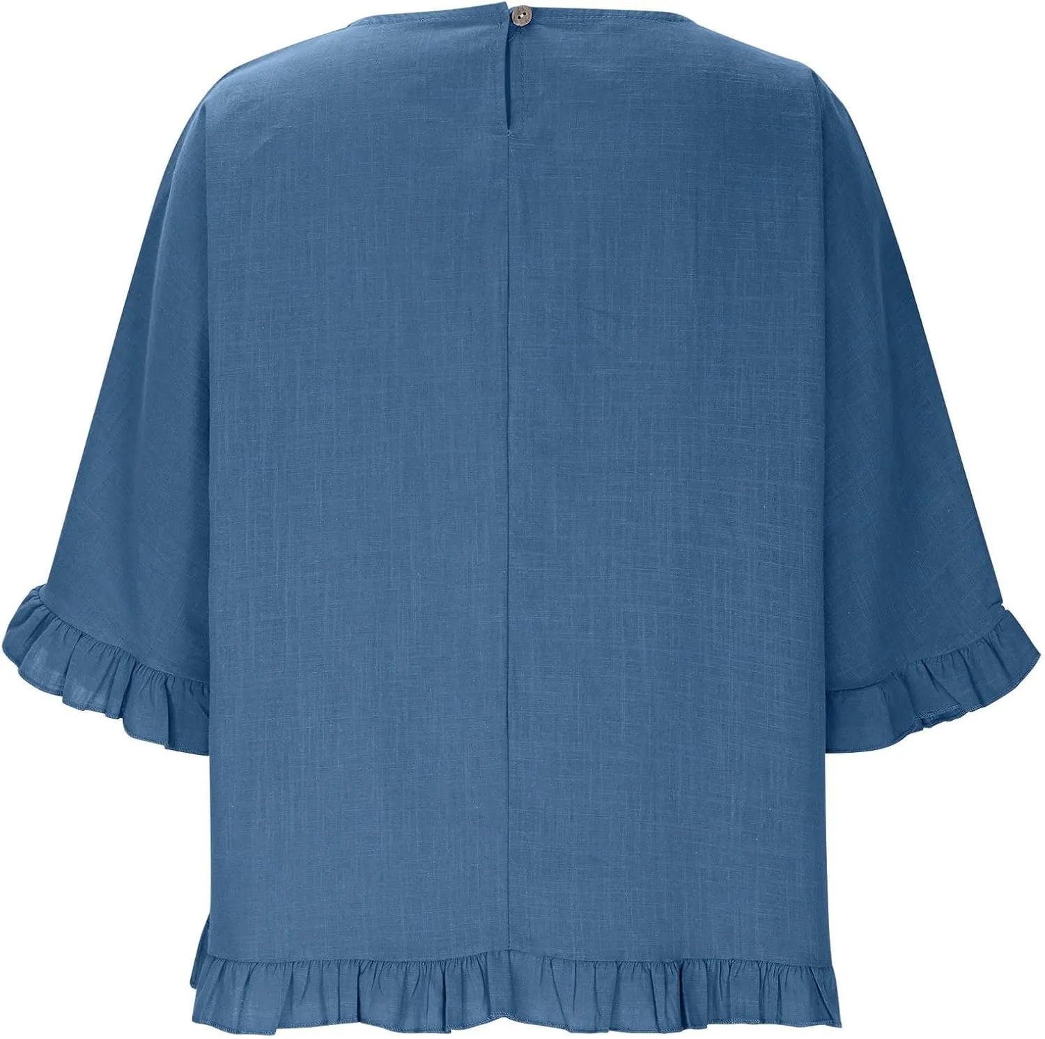 Womens Cotton Linen T Shirts Loose Fit Summer Short Sleeve Round Collar Boxy Tops Comfy Casual Gauze Tops Blouses