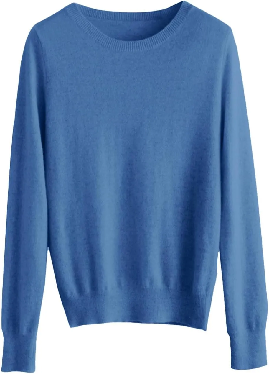 Women's Cozy Cable Knit Sweater, Long Sleeve Round Neck Pullover, Casual Loose Fit, Sweaters for Women Trendy