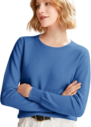 Women's Cozy Cable Knit Sweater, Long Sleeve Round Neck Pullover, Casual Loose Fit, Sweaters for Women Trendy