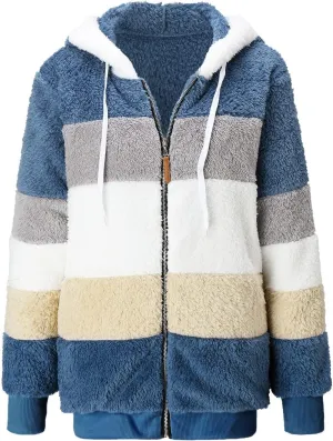 Women’S Fleece Sweatshirt Jacket Zipper Pocket Top Long Sleeve Spring And Autumn Sweatshirt Fashion Fleece Jackets