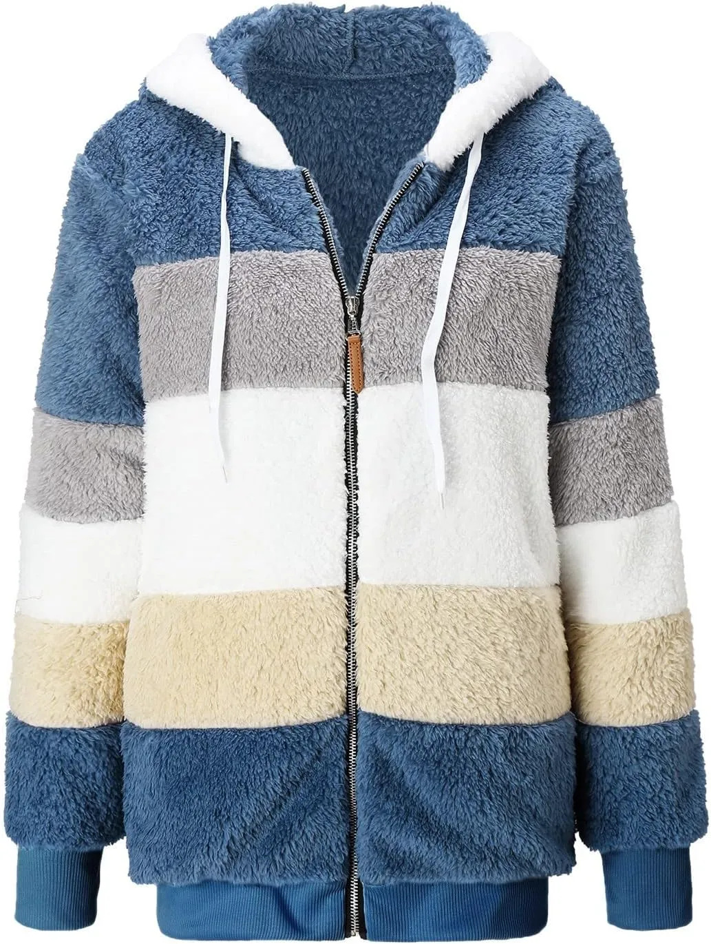 Women’S Fleece Sweatshirt Jacket Zipper Pocket Top Long Sleeve Spring And Autumn Sweatshirt Fashion Fleece Jackets