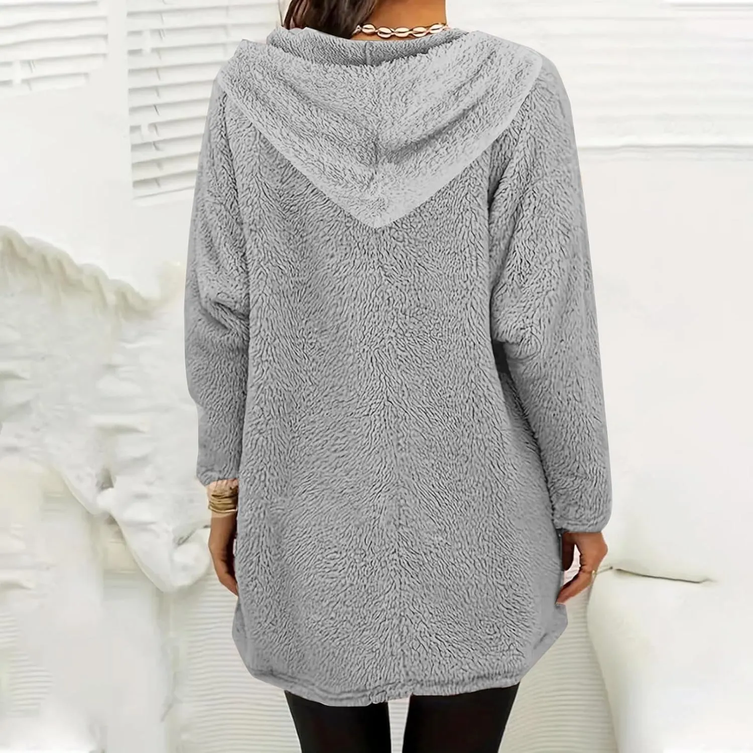 Womens Heart Graphic Pullover Hoodie Casual Long Sleeve Sweatshirt Kangaroo Pocket Warm Hoodie Fall Winter Fashion