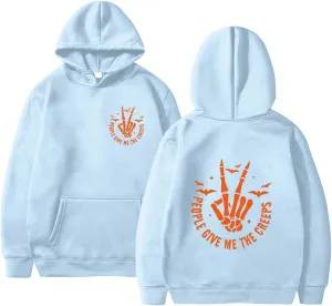Women's Letter Graphic Print Long Sleeve Drawstring Oversized Hoodie Fashion Fall 2024 Sweatshirt Pullover Top
