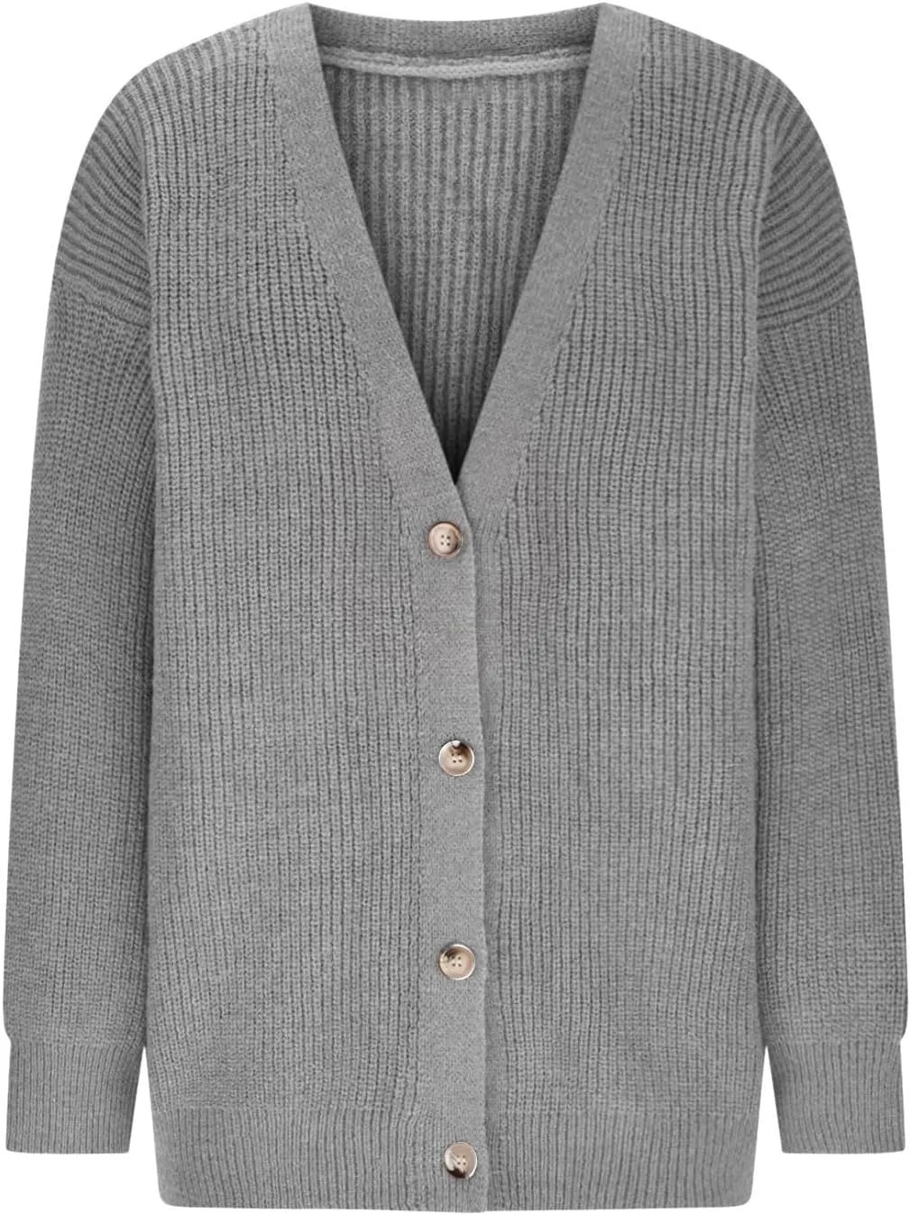 Women's Oversized Cardigan Sweaters Long Sleeve Button Down Open Front Knit Sweater 2024 Fall Fashion Outfits Knitwear