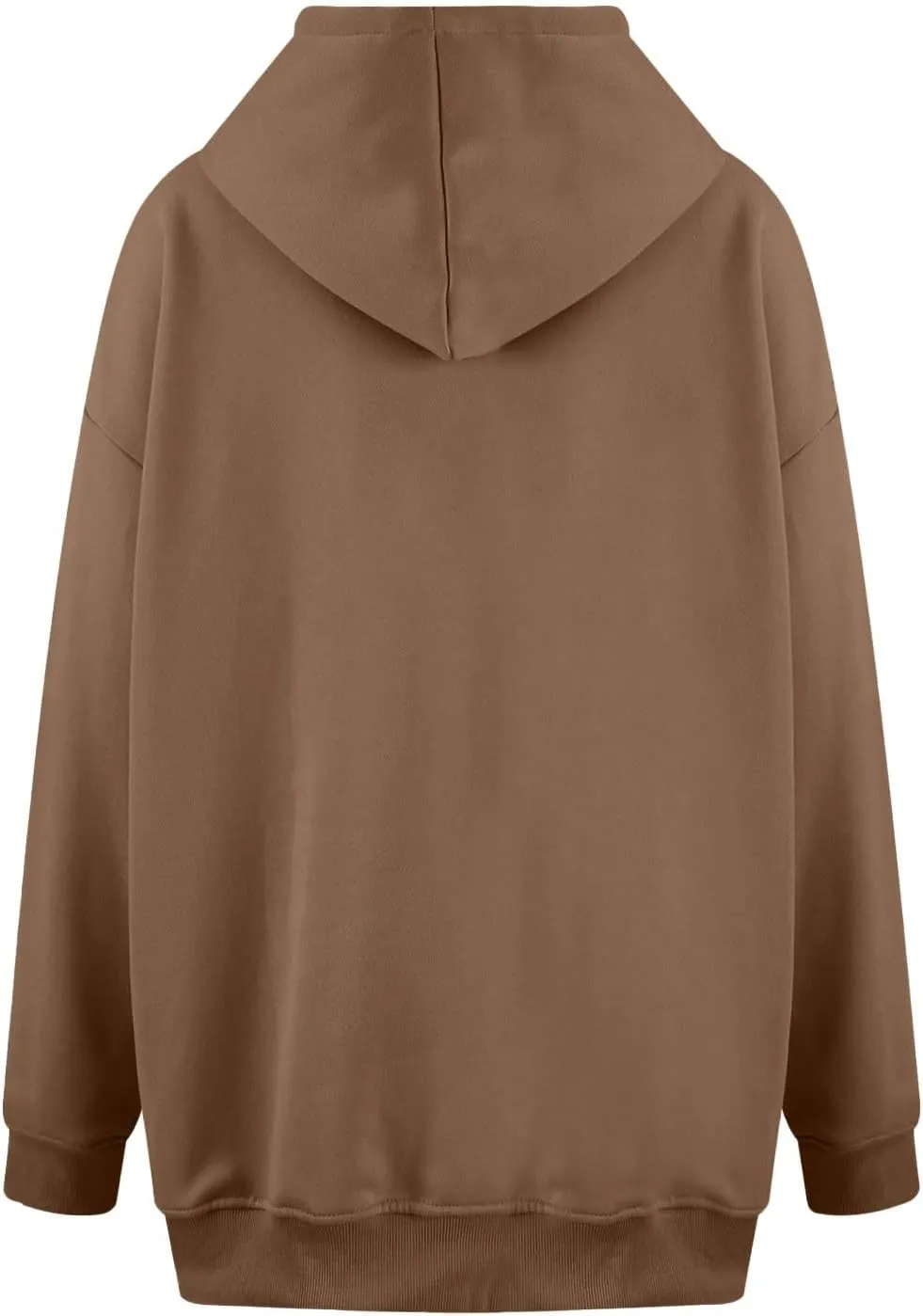Women's Oversized Hoodie Fleece Cropped Sweatshirt Long Sleeve Weight Pullover with Pocket Lightweight Hoodie