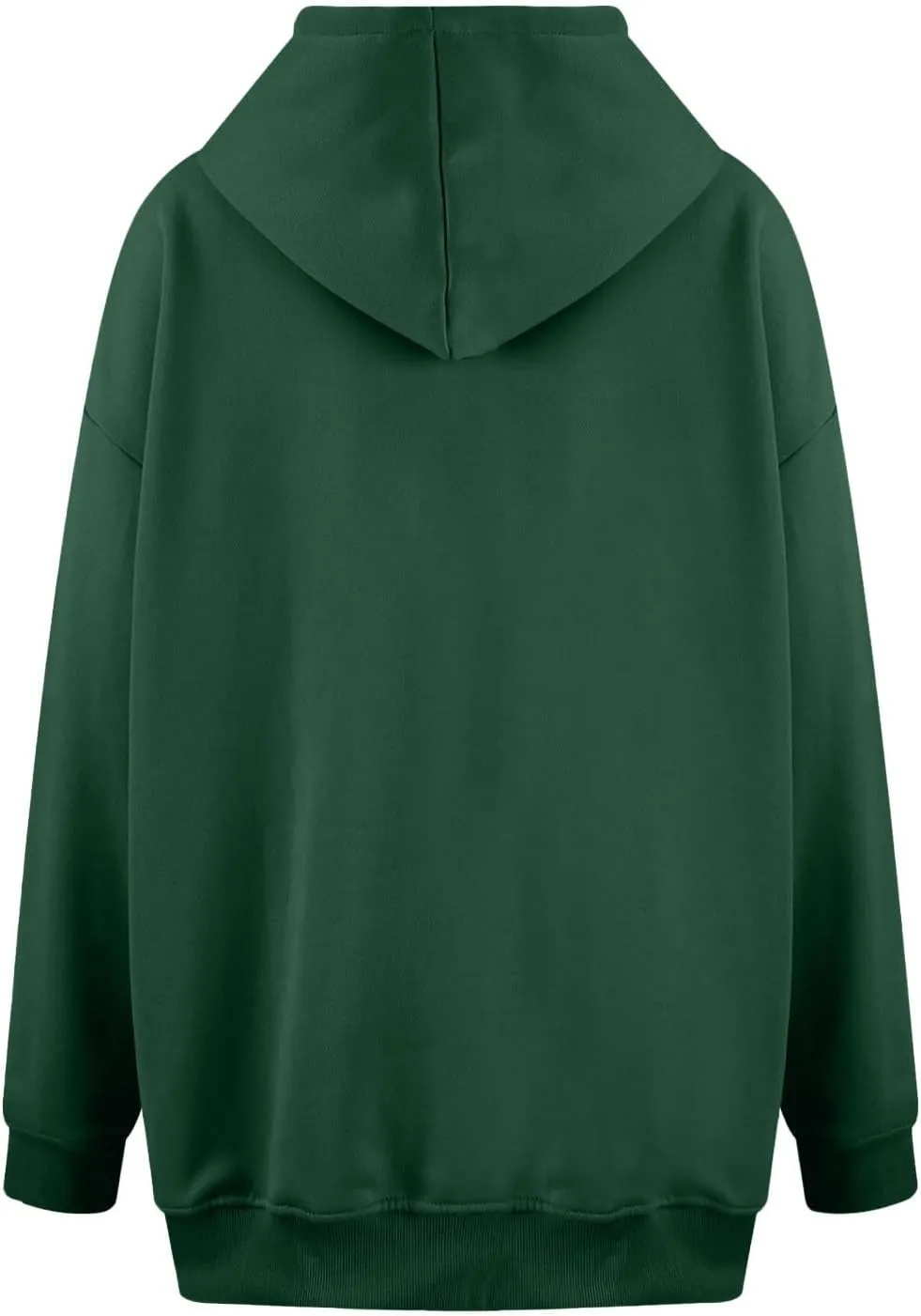 Women's Oversized Hoodie Fleece Cropped Sweatshirt Long Sleeve Weight Pullover with Pocket Lightweight Hoodie