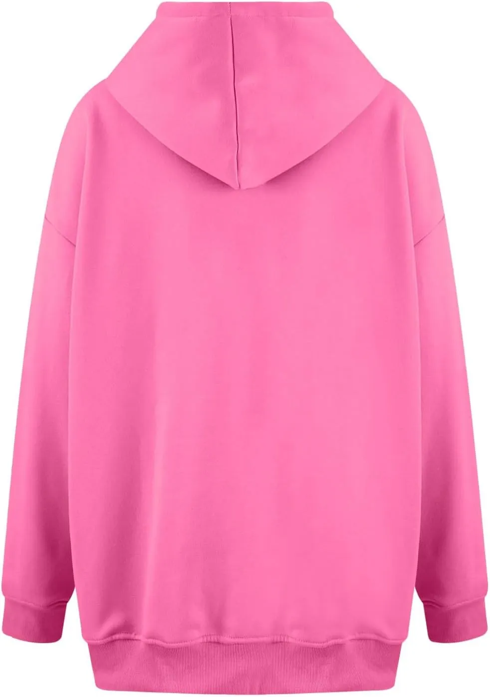 Women's Oversized Hoodie Fleece Cropped Sweatshirt Long Sleeve Weight Pullover with Pocket Lightweight Hoodie