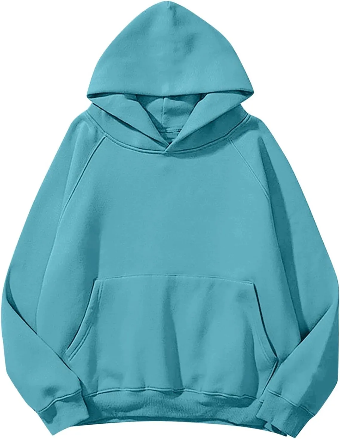 Womens Oversized Hoodies Loose Long Sleeve Pullover Tops with Pockets Solid Hoodies Fall Winter Fashion Clothes 2024
