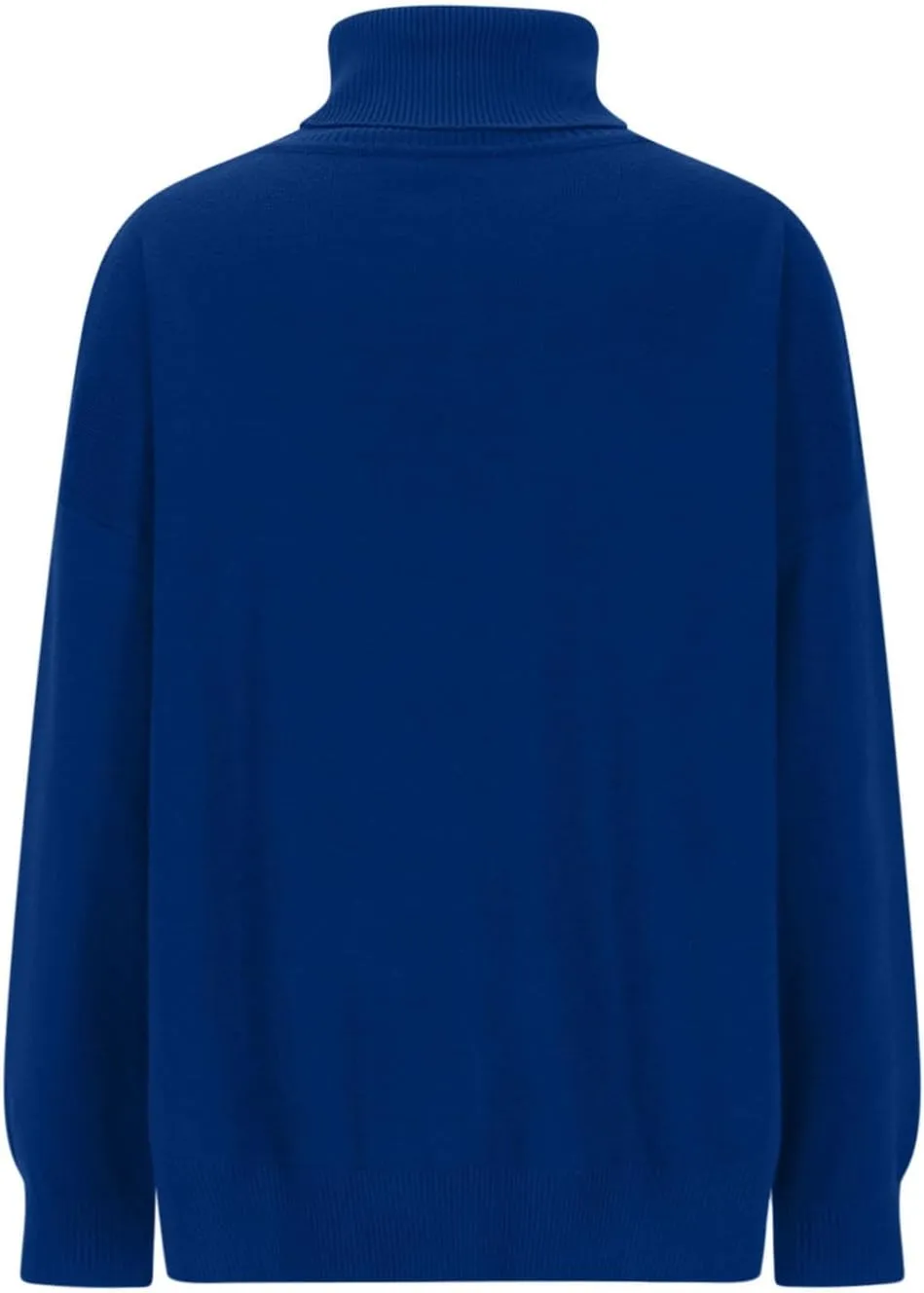 Womens Oversized Turtleneck Pullover Sweater Casual Ribbed Knit Side Split Tunic Sweaters Solid Long Sleeve Jumper