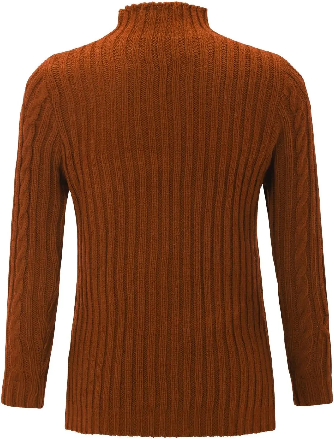Womens Slim Fit Sexy Sweaters 2024 Winter Cable Knit Light Sweaters for Women Knitted Trendy Turtleneck Solid Warm