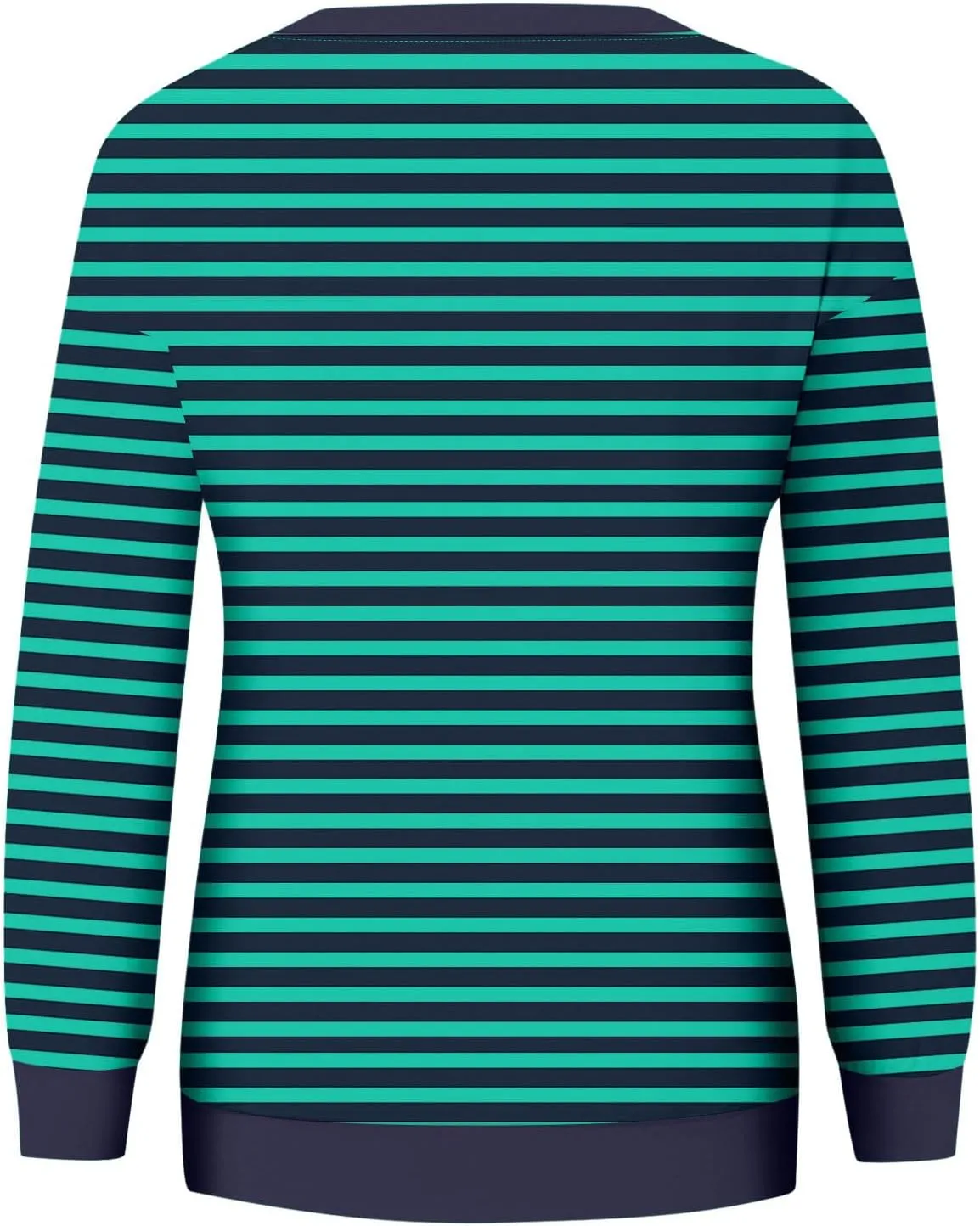 Womens Striped Sweatshirts Oversized Long Sleeve Tunic Pullover Crewneck Comfy Fall Tops Winter Trendy Clothes 2024