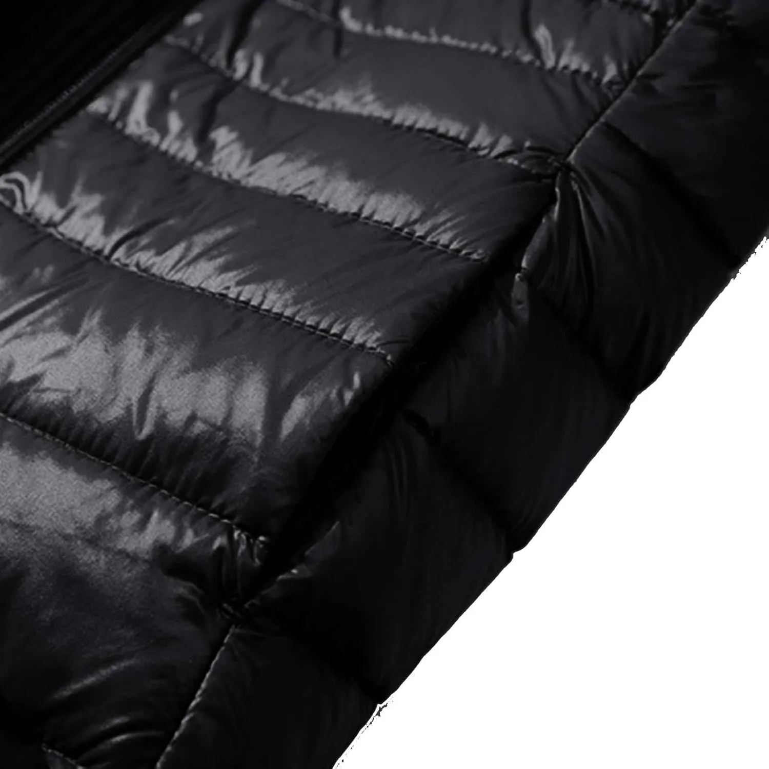 Women's Warm Winter Glossy Down Jacket Ultralight Long Down Outerwear Puffer Jacket Hooded Coat Padded Full-Zip Zip-Up with