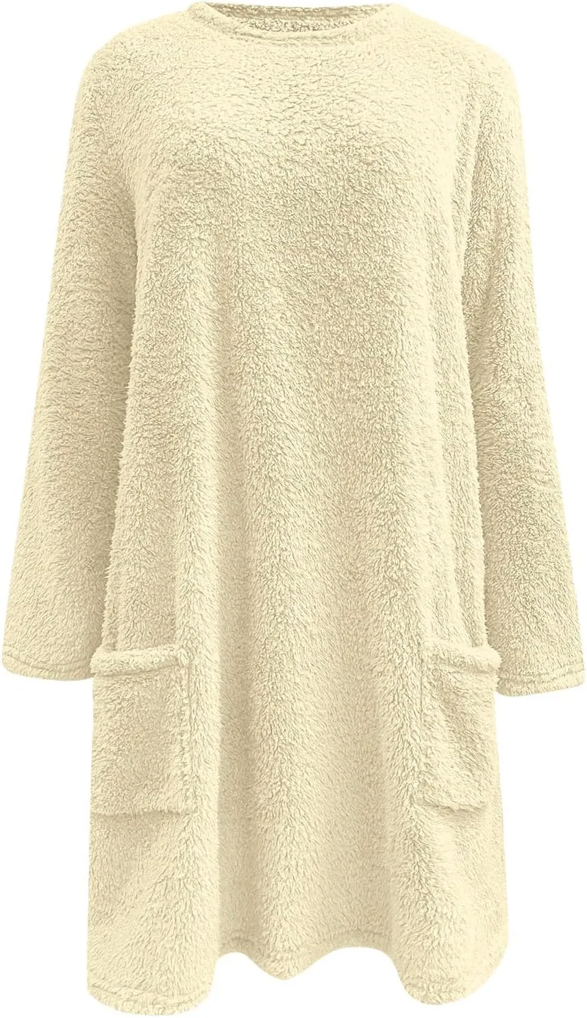 Women's Winter Coats Plus Size Sweaters Cute Clothes with Pockets Warm Sweater Tops Fall Trench Coat for Women 2024