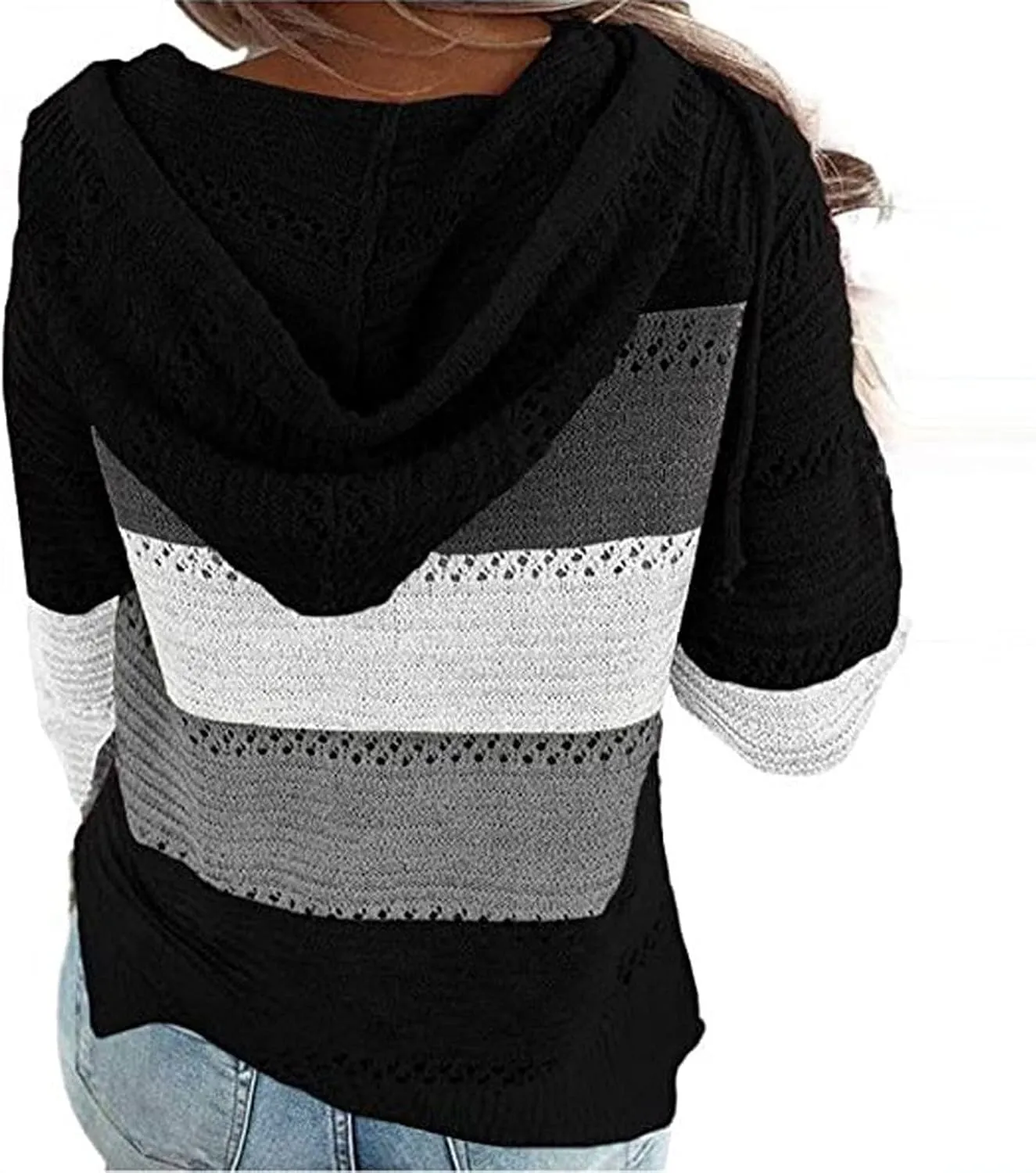 Ymosrh Women's Sweaters Fall 2023 Crewneck Long Sleeve Oversized Fuzzy Knit Chunky Warm Pullover Sweater Top, S-5XL